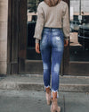 High Rise Slim-fit Jeans pants oh!My Lady 
