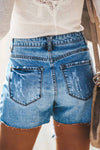 Hole button Denim Shorts ohmylady/Shorts OML 