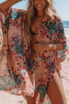 It Just Blooms Kimono - Nude/ Teal ss-vcc-a3 OML 