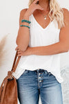 Just A Dream Knit Cami Tank - White ss-VCC - t2 OML 