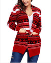 Knitted Loose Christmas Sweater - Red oh!My Lady 