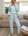 Light and Bright Cozy Pajama Suit - Fill Green oh!My Lady 