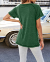 Looking Up Cool Colorblock Top T-shirt - Green ss-tops oh!My Lady 