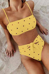 Love Printed Swimsuit Woman ohmylady/Swimwear - x OML Yellow S 