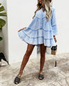 Magic In The Summer Oversize Dress - Blue oh!My Lady 
