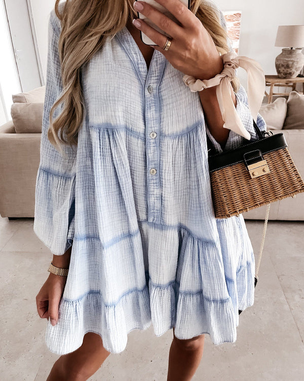 Magic In The Summer Oversize Dress - Blue oh!My Lady 