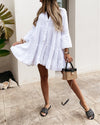 Magic In The Summer Oversize Dress - White oh!My Lady 