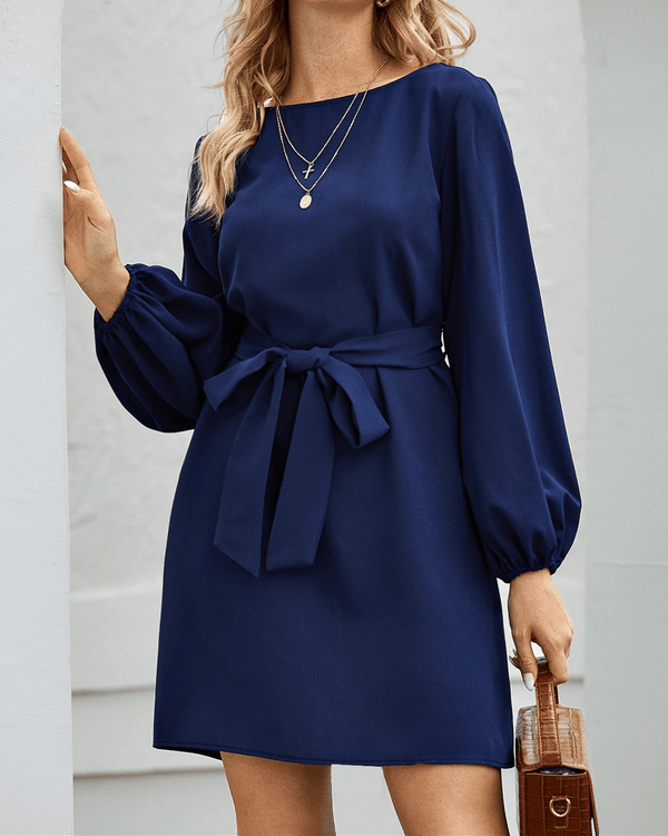 Must Be Love Chic Midi Dress - Navy Blue oh!My Lady 