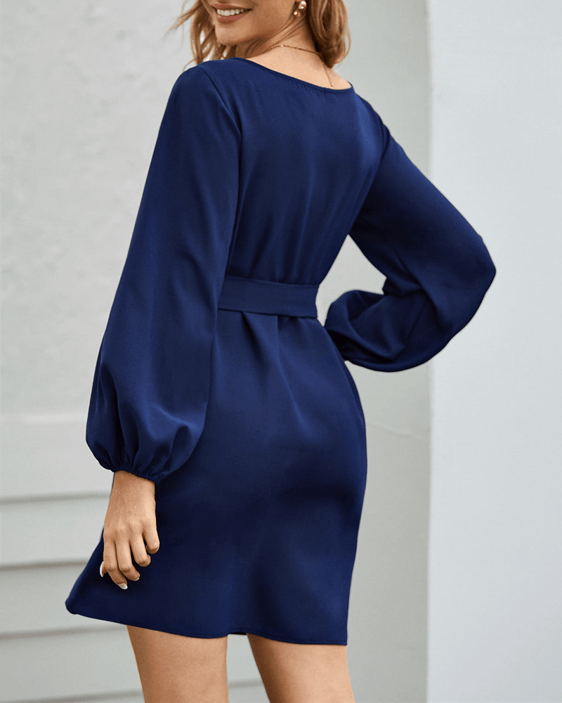 Must Be Love Chic Midi Dress - Navy Blue oh!My Lady 