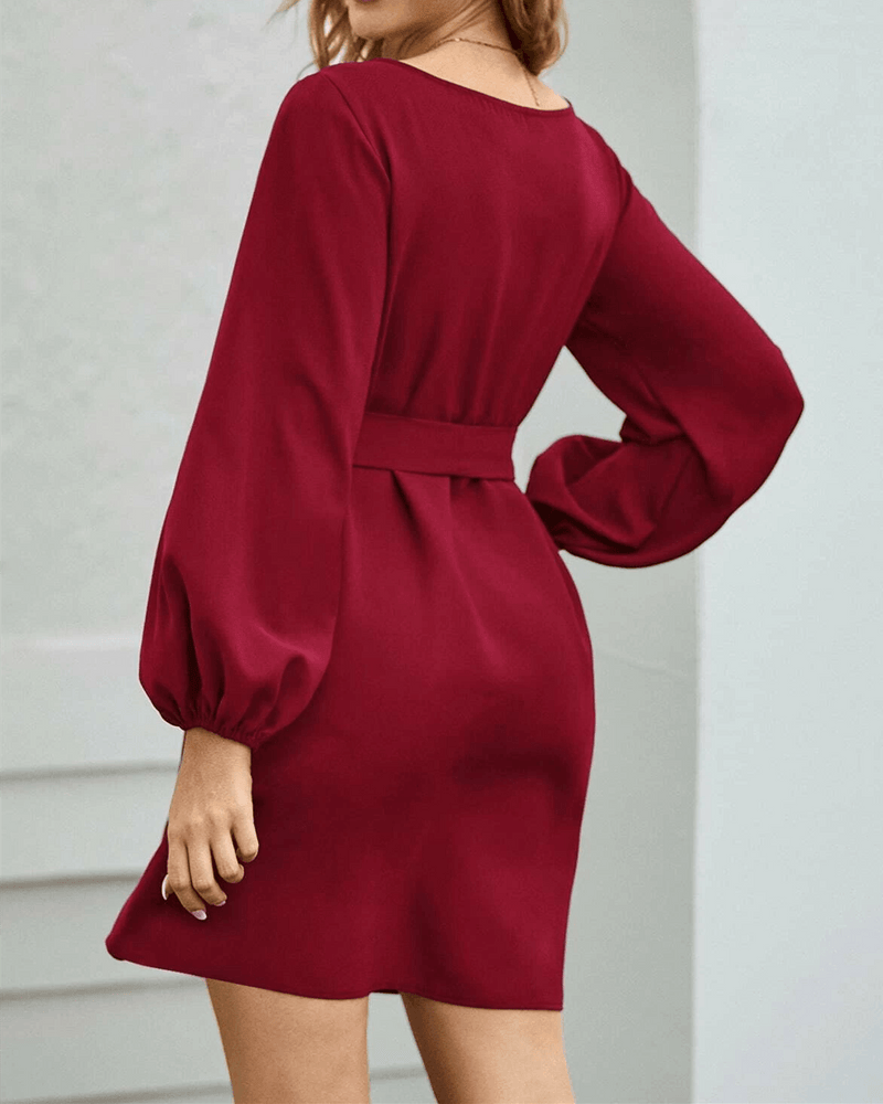 Must Be Love Chic Midi Dress - Red oh!My Lady 