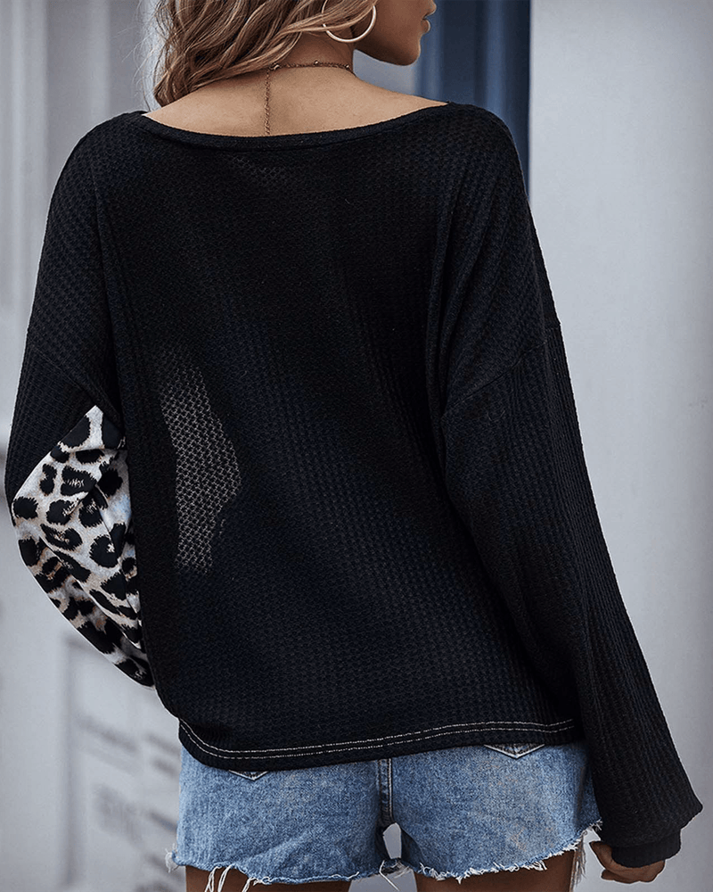 Not Alone Colorblock Knit Sweater - Black oh!My Lady 