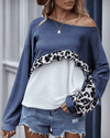 Not Alone Colorblock Knit Sweater - Blue oh!My Lady 