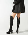Over the Knee Riding Boots - Black High Boots oh!My Lady 