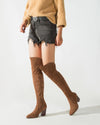 Over the Knee Riding Boots - Brown High Boots oh!My Lady 
