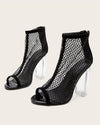 Peed Toe Mesh Short Ankle Boots oh!My Lady 