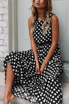 Polka Dot Round Neck Dress (5 colors) ohmylady/Dresses OML S(2-4) Black 