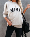 Preorder - Cotton Blend Mama Sweatshirt - Beige VCC oh!My Lady 