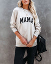 Preorder - Cotton Blend Mama Sweatshirt - Beige VCC oh!My Lady 