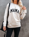 Preorder - Cotton Blend Mama Sweatshirt - Beige VCC oh!My Lady 