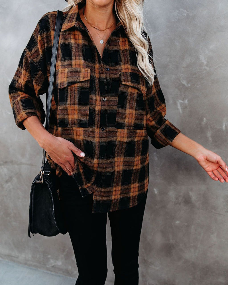 Preorder - Petaluma Cotton Blend Plaid Button Down Top VCC oh!My Lady 