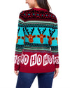 Pullover Round Neck Christmas Sweater - Red oh!My Lady 