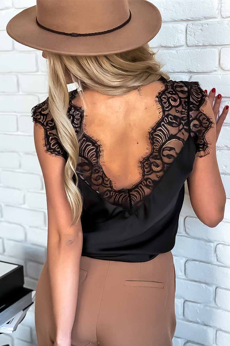Sexy Lace Stitching Suspender Top ohmylady/Tops OML 