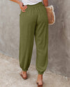 Solid Color Pocketed Jogger Pants Skirts oh!My Lady 