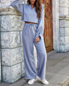Sports Sprit Cozy Long Sleeves Suit - Light Blue oh!My Lady 