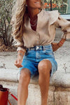 Summer Loose Casual Button Fringed Denim Pants ohmylady/Shorts OML 
