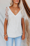 Sweet Side Lace Top - White ss-VCC - x OML 