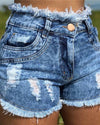 Tassel Hole Short Jeans Skirts oh!My Lady 