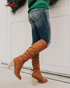 The Lynn Knee High Boot - Cinnamon High Boots oh!My Lady 