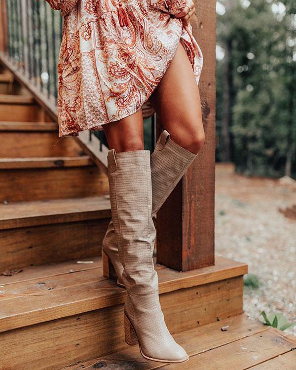 Thigh High Slouch Boot - Warm Taupe High Boots oh!My Lady 