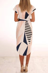Trendy Printed Asymmetrical Midi Dress(3 colors) ohmylady/Dresses OML 