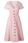 V-neck Pocket Dress ohmylady/Dresses OML 