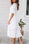 White Lace Midi Dresses ohmylady/Dresses OML 